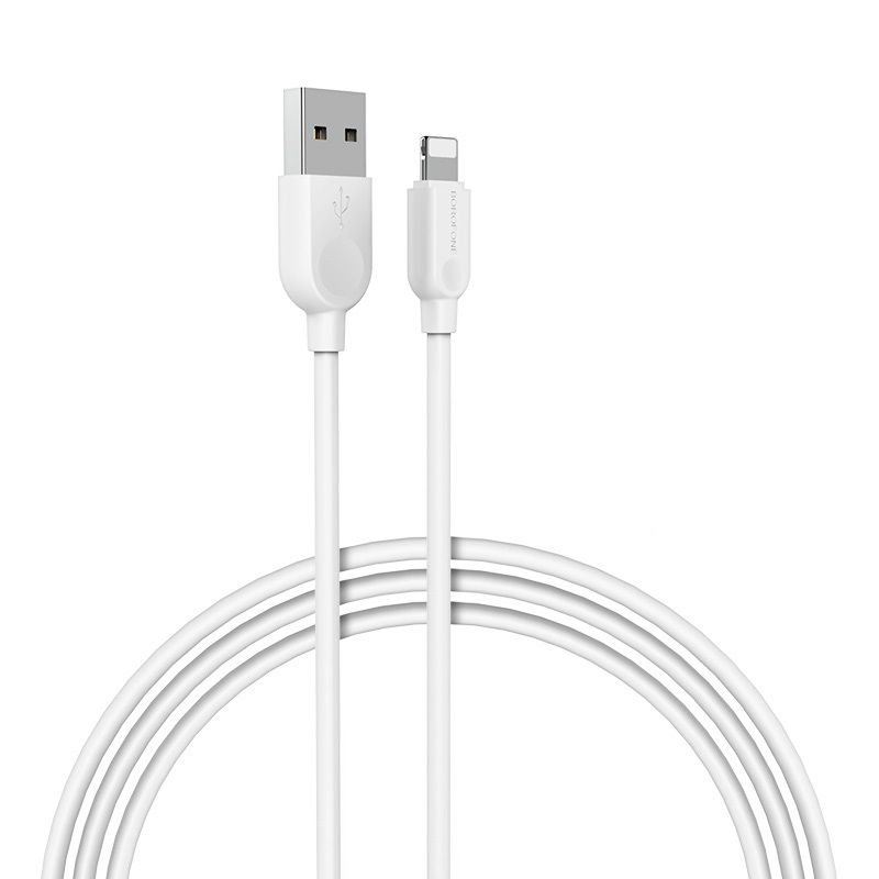 Levně Kabel Borofone BX14 LinkJet - USB na Lightning - 2,4A 2 metry bílý