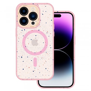 Tel Protect Magnetic Splash Frosted Case pro Iphone 15 Plus Světle růžová