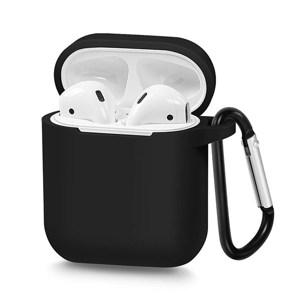 Levně Silikonové pouzdro pro Airpods Type 1 černý