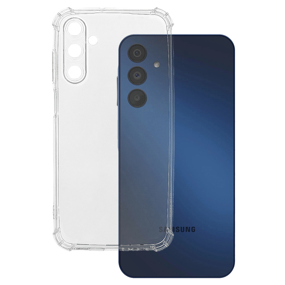 Levně Odolný kryt na Samsung A15 průhledný