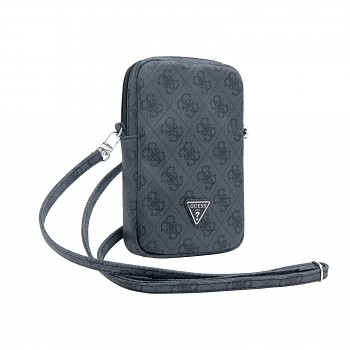 Guess PU 4G Triangle Logo Walltet Phone Bag Zipper Black