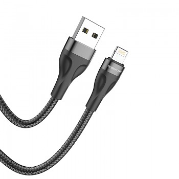 Zdrojový kabel Borofone BX61 - USB na Lightning - 2,4A 1 metr černý