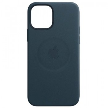 Kožený Kryt vč. Magsafe pro iPhone 12 Pro Max Baltic Blue
