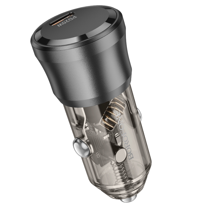 Adaptér do auta Borofone BZ24 s funkcí rychlonabíjení 20W černý