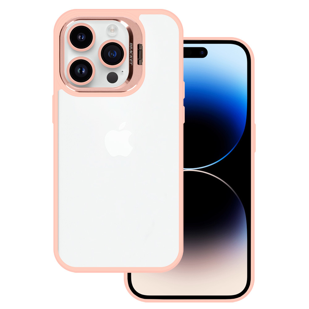 Levně Pouzdro Tel Protect Kickstand pro Iphone 15 Plus světle růžové