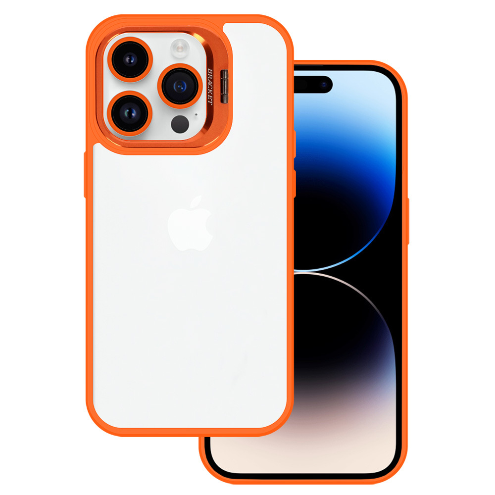 Levně Pouzdro Tel Protect Kickstand pro Iphone 15 Pro Max oranžové