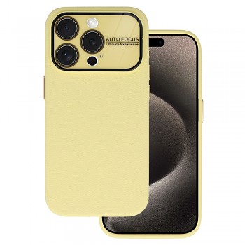 Pouzdro Tel Protect Lichi Soft pro Iphone 15 Pro Max žluté