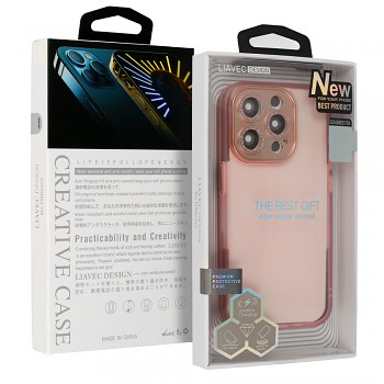 Pouzdro Liavec AG Matte Series pro Iphone 15 Plus světle růžové