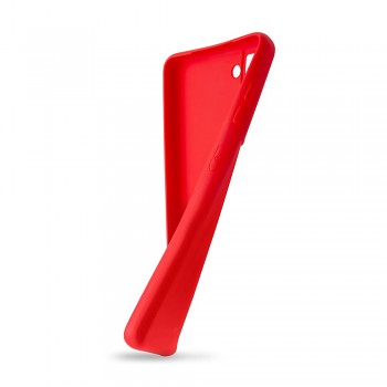 Zadní pogumovaný kryt FIXED Story pro Samsung Galaxy S24 Ultra, červený