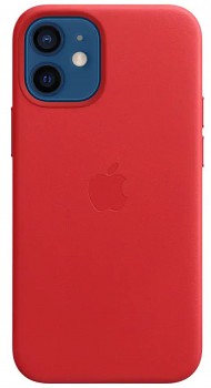 MHK73ZM/A Apple Kožený Kryt vč. MagSafe pro iPhone 12 mini Red