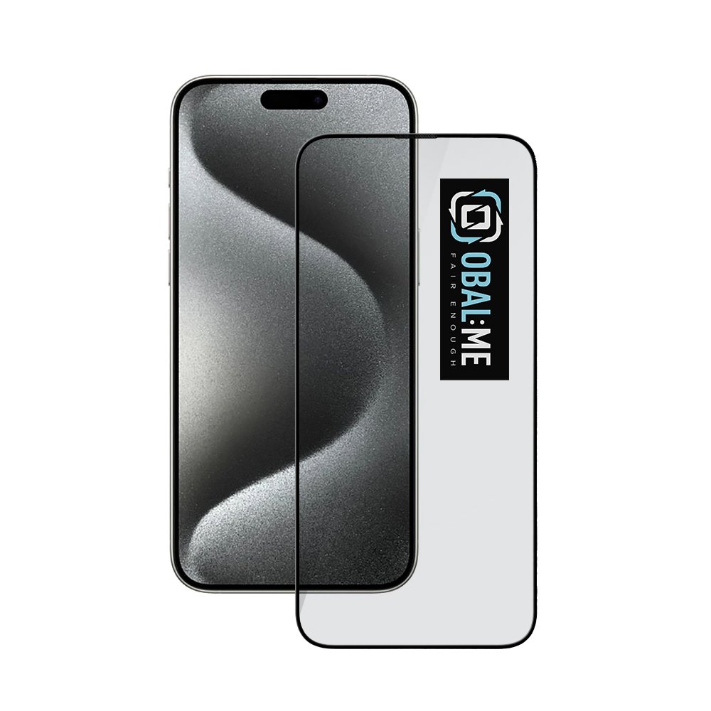 Levně OBAL:ME 5D Tvrzené Sklo pro Apple iPhone 15 Pro Max Black