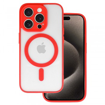 Zadní kryt Acrylic Color Magsafe pro Iphone 12 červený