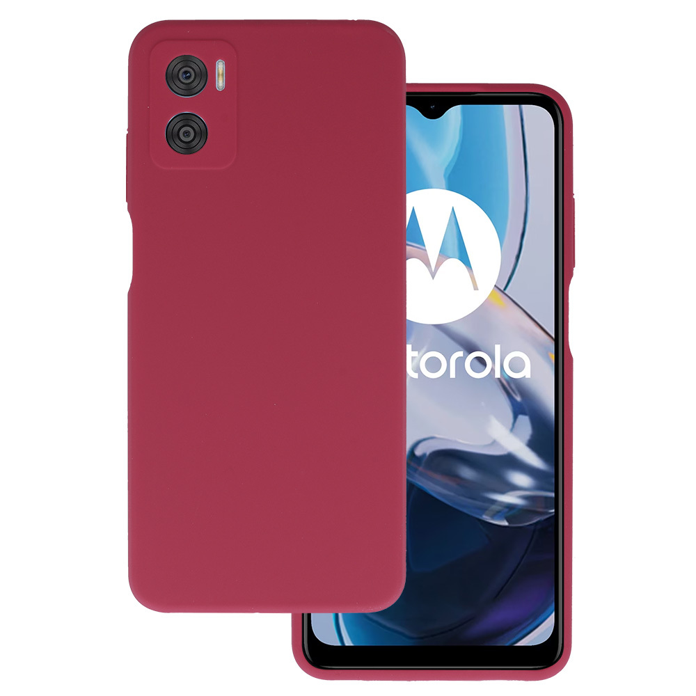 Levně Silicone Lite Case pro Motorola Moto E22/E22i vínové