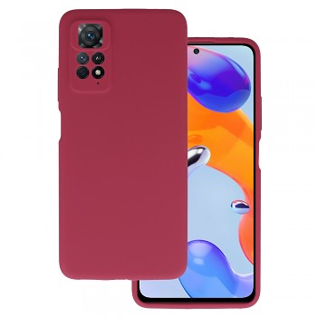 Silicone Lite Case pro Xiaomi Redmi Note 11 Pro/Note 11 Pro 5G vínové