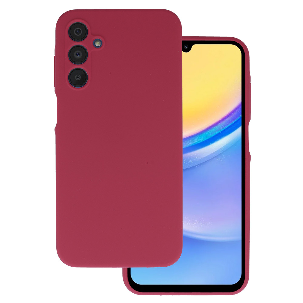 Levně Silicone Lite Case pro Samsung Galaxy A15 4G/5G vínové