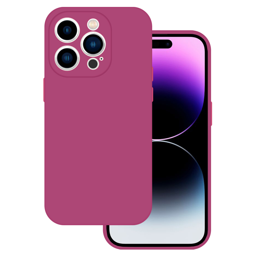 Levně Tel Protect Silicone Premium pro Iphone 15 raspberry