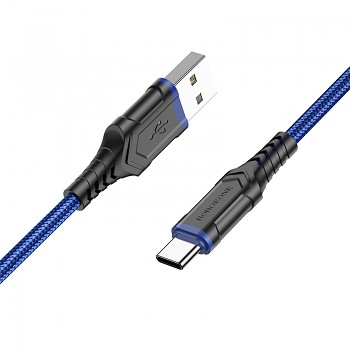 Kabel Borofone BX67 - USB na typ C - 3A 1 metr modrý