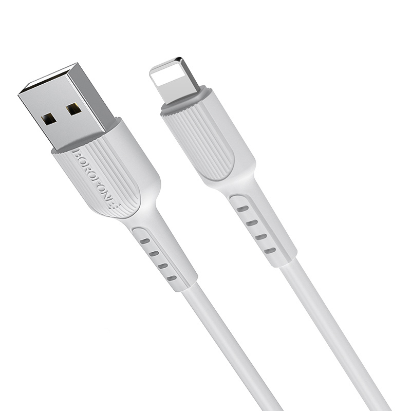 Levně Kabel Borofone BX16 Easy - USB na Lightning - 2A 1 metr bílý