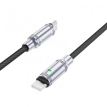 Borofone kabel BU40 Advantage - Typ C na typ C - 60W 3A 1,2 metru černý