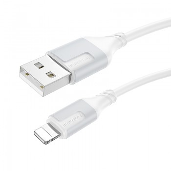 Kabel Borofone BX101 Creator - USB na Lightning - 2,4A 1 metr bílý