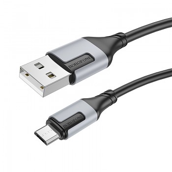 Kabel Borofone BX101 Creator - USB na Micro USB - 2,4A 1 metr černý