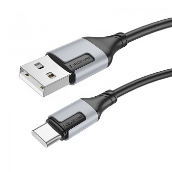 Kabel Borofone BX101 Creator - USB na typ C - 3A 1 metr černý