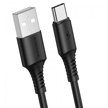 Kabel Borofone BX47 Coolway - USB na typ C - 3A 1 metr černý