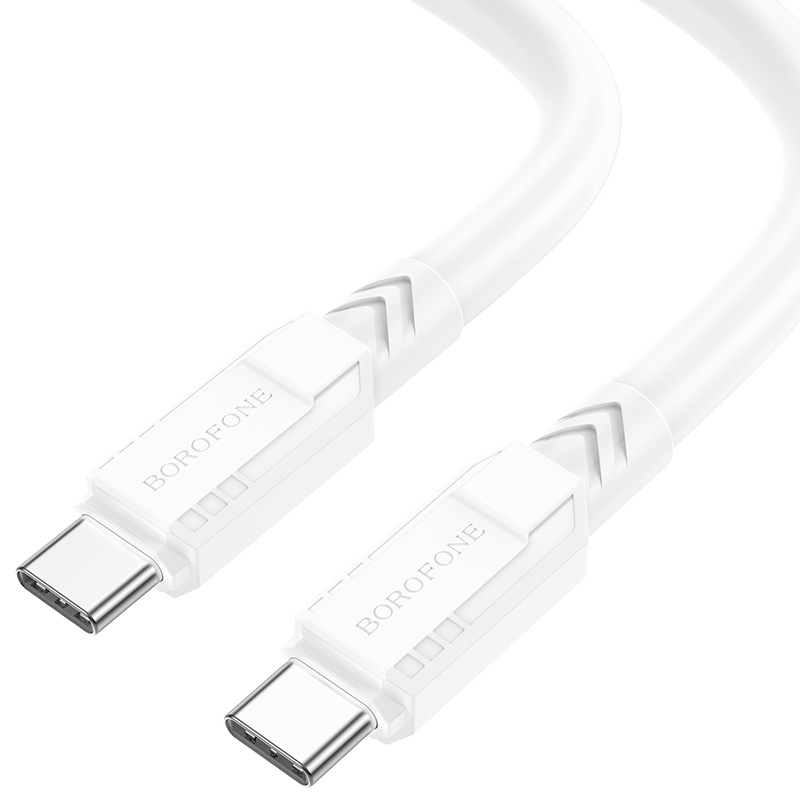 Levně Kabel Borofone BX81 Goodway - typ C na typ C - PD 60W 3A 1 metr bílý