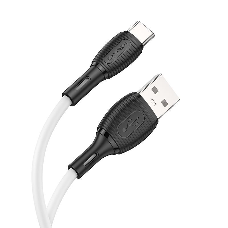 Levně Kabel Borofone BX86 Advantage - USB na typ C - 3A 1 metr bílý