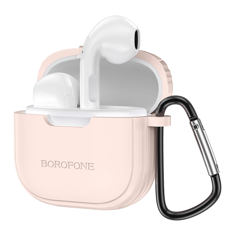 Levně Bezdrátová sluchátka Borofone TWS BW29 Charm růžová