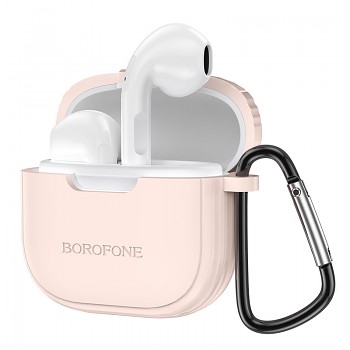 Bezdrátová sluchátka Borofone TWS BW29 Charm růžová