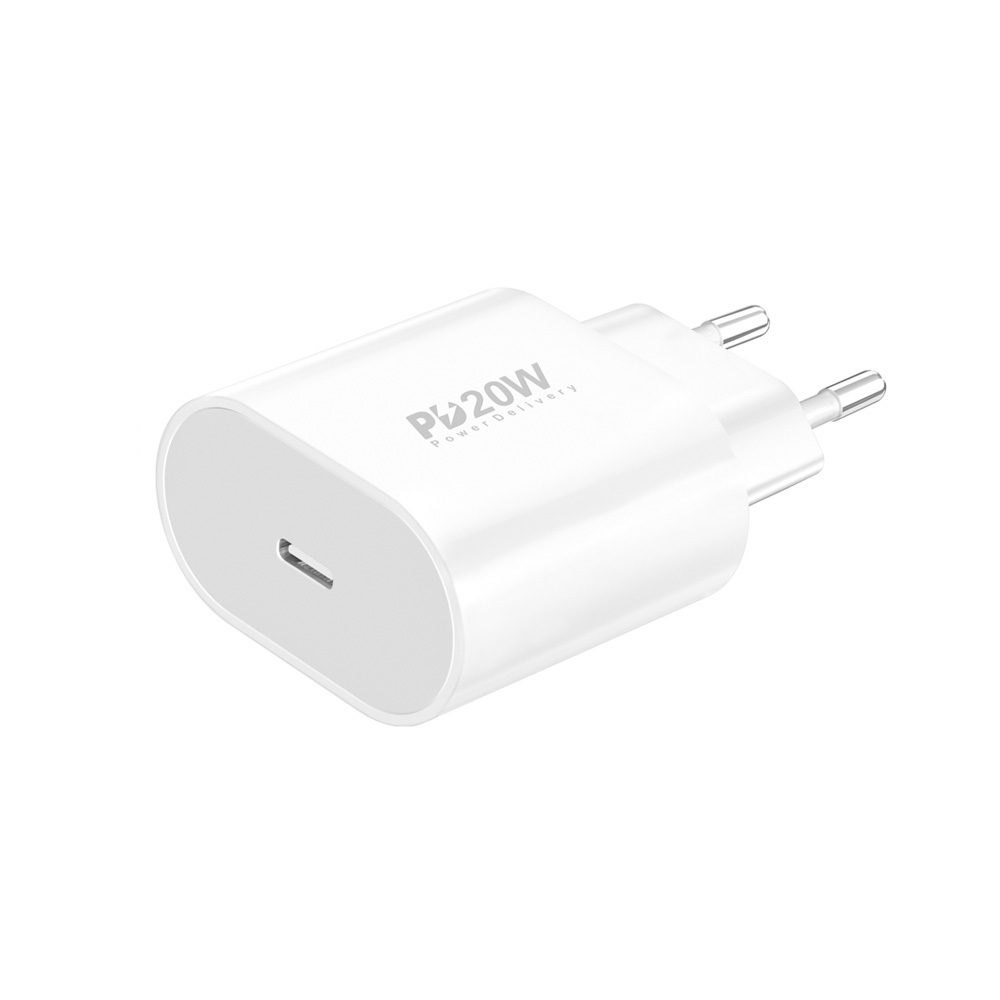 Levně Adaptér Foneng EU39 - Typ C - 20W 3A bílý
