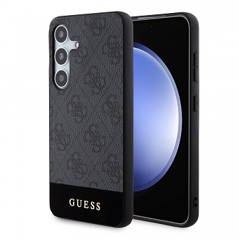 Guess 4G Stripe Zadní Kryt pro Samsung Galaxy S24 Grey