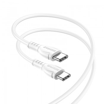 Borofone kabel BX51 Triumph - typ C na typ C - 60W 1 metr bílý