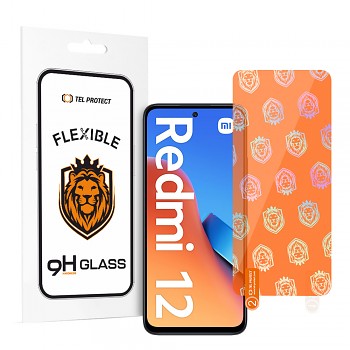 Tel Protect Best Flexible Hybrid Tempered Glass for XIAOMI REDMI 12