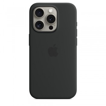 MT1A3ZM/A Apple Silikonový Kryt vč. Magsafe pro iPhone 15 Pro Black