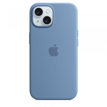 MT0Y3ZM/A Apple Silikonový Kryt vč. Magsafe pro iPhone 15 Winter Blue