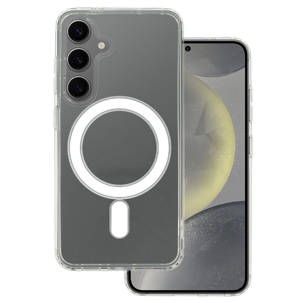 Levně Zadní kryt Acrylic Magsafe pro Samsung Galaxy S24 transparentní