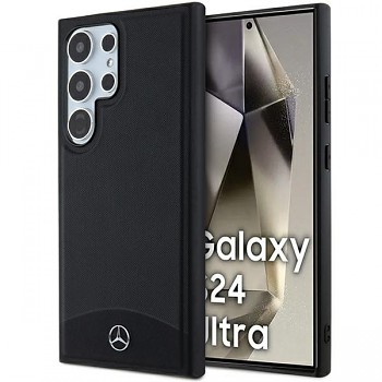 Originální pouzdro - hardcase Leather Textured & Plain MagSafe MEHMS24L23RBARK pro Samsung Galaxy S24 Ultra Black