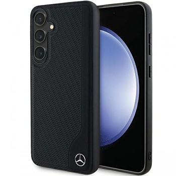 Originální pouzdro - hardcase Leather Debossed Line MagSafe MEHMS24M23RBGVK pro Samsung Galaxy S24 Plus Black