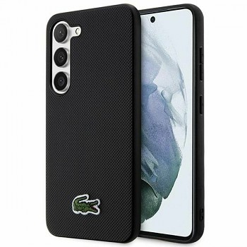 Originální pouzdro LACOSTE hardcase Iconic Petit Pique MagSafe LCHMS24MPVCK pro Samsung Galaxy S24 Plus Black