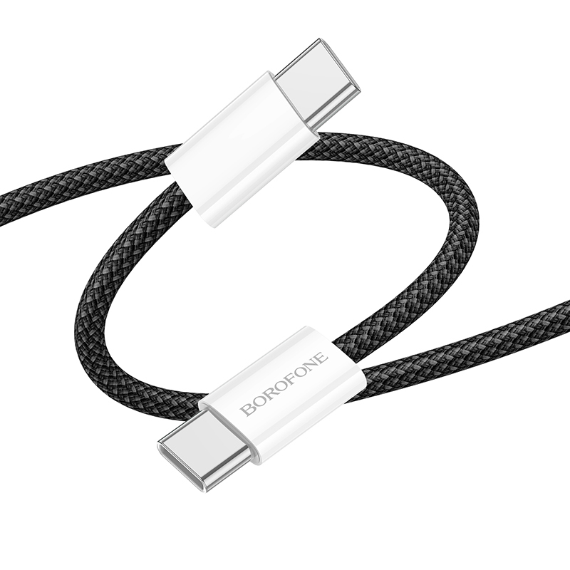 Levně Borofone Cable BX103 Original - Typ C na Typ C - 60W 3A 1 metr černý
