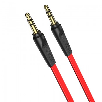 Audio kabel Borofone BL6 jack 3,5 mm na jack 3,5 mm červený