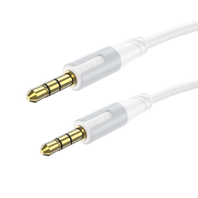 Levně Audio kabel Borofone BL19 Creator jack 3,5 mm na jack 3,5 mm bílý