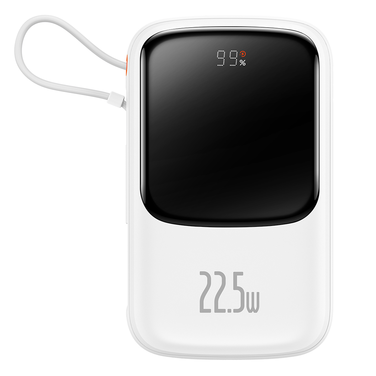 Levně Powerbank Baseus Qpow Pro 10000mAh s kabelem Type C (PPQD060102) 22,5W bílá