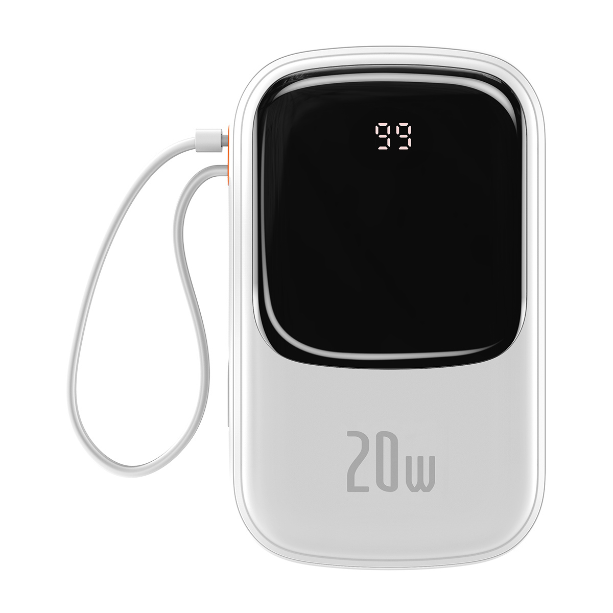 Levně Powerbank Baseus Qpow Pro 20000mAh s kabelem Lightning (PPQD060202) 20W bílá
