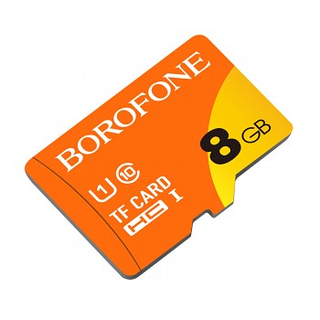 Borofone paměťová karta MicroSD 8GB SDHC Class10 75MB/s