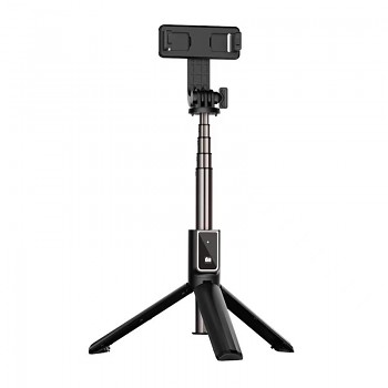 Bluetooth tripod mini selfie tyč P40L se stativem černá