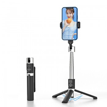 Bluetooth selfie tyč mini P70S Plus se stativem černá