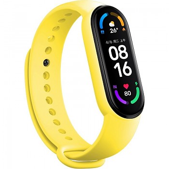 Řemínek na pro Xiaomi Mi Band 5-6-7 žlutý